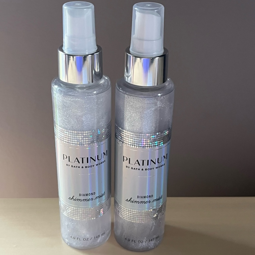 Two Bath & Body Works Platinum Diamond Shimmer Mists